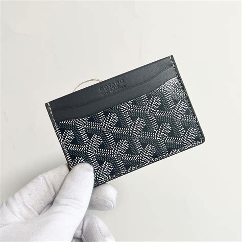 goyard card holder dark grey|Goyard card holder price 2024.